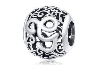 Talisman din argint Alphabet Letter G