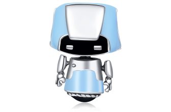 Talisman din argint Blue Robbot