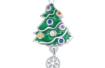 Talisman din argint Christmas Snowflake Tree