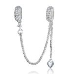 Talisman din argint cu Lantisor si Inimioara