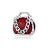 Talisman din argint Red Chain Bag