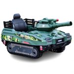Tanculet electric pentru copii Kinderauto Commander, 240W, 24V 12Ah, Army Green