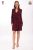 Rochie tip sacou Mbg Collection de culoare bordo