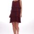 Rochie de ocazie din tulle bordo