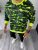 Bluza barbati oversize camuflaj verde K347 D7-2