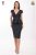 Rochie MBG Collection cu buline albe cu croi conic si basc