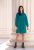 Rochie Xara casual cu croi lejer de culoare turcoaz