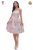Rochie Per Donna de ocazie clos de lungime midi din brocard cu fir metalic