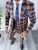 Costum barbati slim fit + Vesta A7802 43-5