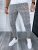 Pantaloni barbati casual regular fit gri in carouri B1703 O2-3.2
