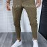 Pantaloni barbati casual regular fit rosii in carouri B1607 V4-5