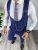 Compleu barbati  Vesta + Pantaloni bleumarin B5517 K3