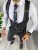 Compleu barbati  Vesta + Pantaloni negru B5517 V3-3