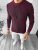 Pulover barbati gros slim fit grena T3636 35-3