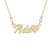 Nomine – Colier personalizat cu nume din argint placat cu aur galben 24k