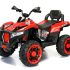 ATV electric pentru 2 copii Kinderauto SuperOffroad V2 4×4 180W 12V 12Ah premium, alb
