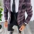 Sacou barbati roz pal slim fit B4985 80-4.1