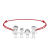 Family – Bratara personalizata snur cu pandantiv din argint membrii familiei – 4 membri