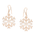 Snowflake – Cercei personalizati fulg din argint 925 placat cu aur roz