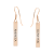 Sara- Cercei personalizati din argint  925 placat cu aur roz