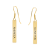 Sara- Cercei personalizati din argint  925 placat cu aur galben 24K