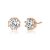 Cercei din argint Clear Classic Studs Rose