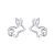 Cercei din argint Cute Rabbit