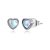 Cercei din argint Iriscendent Hearts
