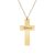 Faith – Colier argint 925 placat cu aur galben 24K personalizat cu text – cruce