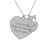 Cousin – Colier din argint 925 personalizat inimioara