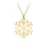 Snowflake – Bratara personalizata argint 925 placat cu aur galben 24K 15 + 3cm cu pandantiv Fulg
