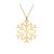 Snowflake – Colier personalizat argint 925 placat cu aur galben 24K cu pandantiv Fulg