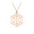 Snowflake – Colier personalizat argint 925 placat cu aur roz cu pandantiv Fulg
