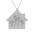 Home – Colier personalizat din argint 925 „Family is home”