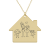 Home – Colier personalizat din argint 925 placat cu aur galben 24K „Family is home”