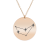 Colier argint 925 placat cu aur Roz personalizat cu constelatii – Capricorn
