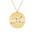 Colier argint 925 placat cu aur galben 24K personalizat cu constelatii – Fecioara