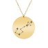 Colier argint 925 placat cu aur galben 24K personalizat cu constelatii – Balanta