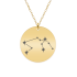 Colier argint 925 placat cu aur Roz personalizat cu constelatii – Capricorn