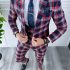 Costum barbati slim fit + Vesta B4225  S2-1