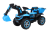 Excavator + bascula electrica Kinderauto Bonet 60W 12V, Telecomanda, culoare Albastra