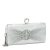 Geanta clutch argintiu cu brosa BYH8815 05