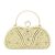 Geanta clutch cu perle si pietricele BME-22732 05 Auriu