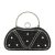Geanta clutch negru cu perle si pietricele BME-22732 05