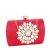 Geanta clutch rosie cu brosa BRS-210 06