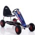 GO Kart cu pedale, 6-15 ani, Kinderauto F8-1, roti Gonflabile 10 inch, culoare galbena