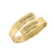 Frida – Inel personalizat cu text reglabil dublu din argint 925 placat cu aur galben 24K