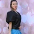 Compleu elegant roz pudra cu sacou cambrat si pantaloni evazati