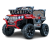 Masinuta electrica pentru copii intre 2 si 4 ani, 4×4, Kinderauto CAPE-X, 100W, 12V, scaun tapitat, rosie