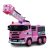 Masinuta electrica de pompieri pentru copii 2-7 ani, Kinderauto B911, 140W, 12V-10Ah, accesorii incluse, bluetooth, roz